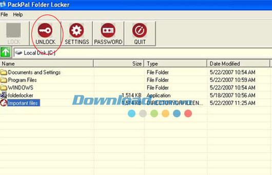 PackPal Folder Locker 1.2 - Sperren Sie Dateien und Ordner effektiv
