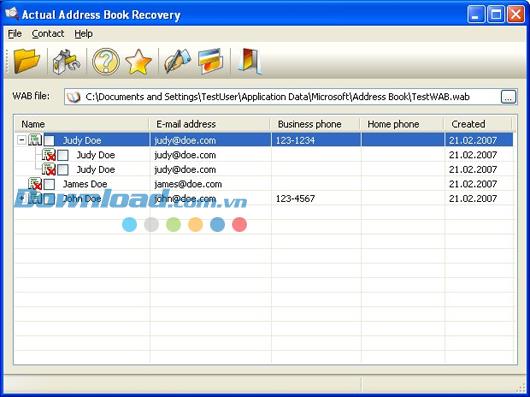 Réel Address Book Recovery 2.0 - Récupérer le fichier WAB corrompu