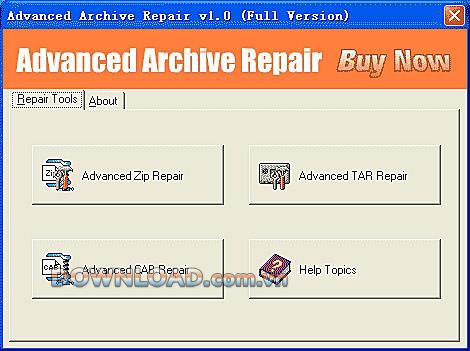 Erweiterte Archivreparatur - Stellen Sie Daten aus Zip- und TAR-Archiven wieder her