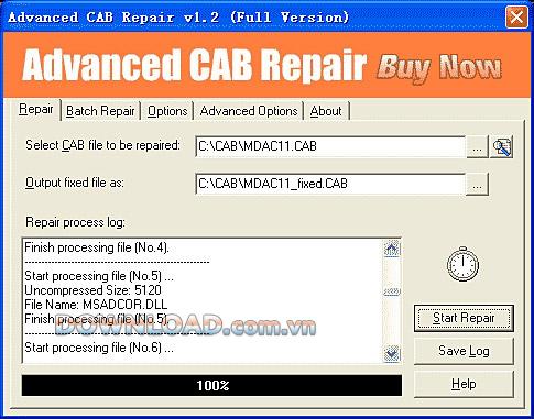 Erweiterte CAB-Reparatur - Stellt beschädigte CAB-Dateien wieder her