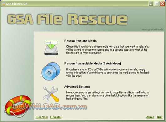 GSA File Rescue - Daten vom Speichergerät wiederherstellen
