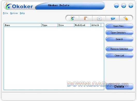 Okoker Delete - Supprimer définitivement les données