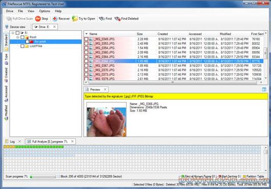 FileRescue for NTFS - Datenwiederherstellungssoftware