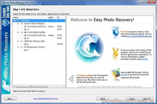 Easy Photo Recovery 6.5 - Récupérer des photos et des vidéos