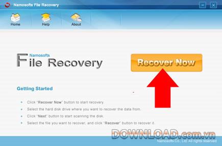Namosofts File Recovery 2.0.12.11 - Logiciel de récupération de données