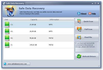 Safe Data Recovery 2.2 - Outil de récupération de données