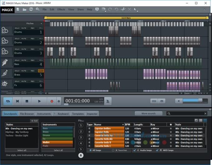 Magix Music Maker 2016 22.0.1.51 - Logiciel de mixage de musique multi-fonctionnalités