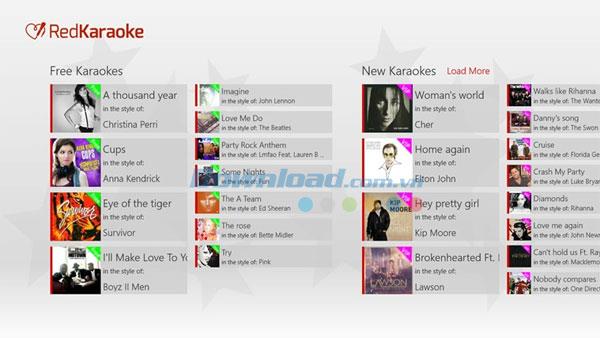 Red Karaoke para Windows 8/10 1.0.0.13 - Cantar karaoke en línea en la computadora