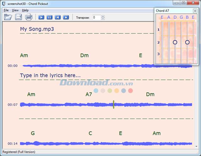 Chord Pickout 3.0 - Software zur Analyse digitaler Musik