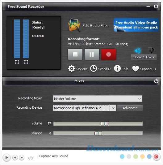 Free Sound Recorder 10.7.4 - Logiciel d'enregistrement sonore gratuit