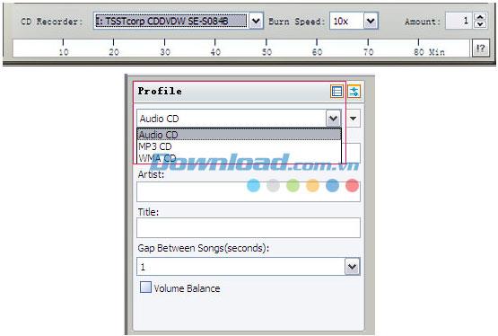 3herosoft CD Burner 4.0.6 - Professionelle CD-Brennsoftware