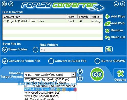 Replay Converter 4.40 - Effektive Software zur Video- und Audiokonvertierung