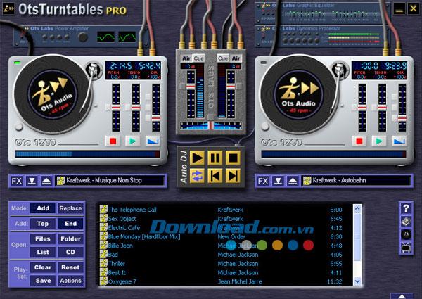 OtsTurntables Free 1.00.064 - Professionelle Musikmischsoftware