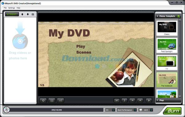 iSkysoft DVD Creator 5.0 - Logiciel de gravure de DVD