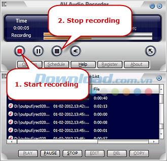 AV Audio Recorder 4.5.1 - Professionelle Audioaufzeichnungsanwendung