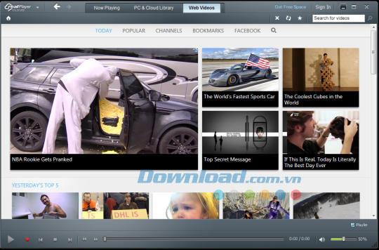 RealPlayer Cloud 17.0.12 - Anzeigen und Freigeben von Videos auf mehreren Geräten