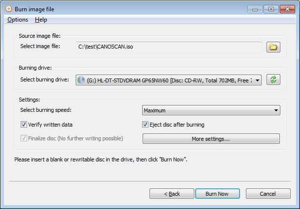Kostenlose AnyBurn 5.0 - Software zum Brennen von CDs Kostenlose AnyBurn 5.0 - Software zum Brennen von CDs