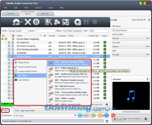 4Media Audio Converter Pro 6.3.0.0805 - Logiciel de conversion audio professionnel