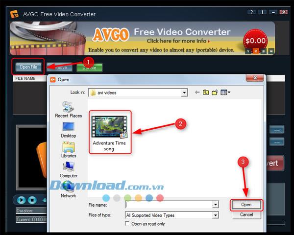 AVGO Free Video Converter 1.03 - Convertisseur vidéo gratuit