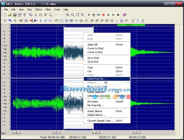 EArt Audio Editor 4.0 - Logiciel gratuit d'édition de fichiers audio