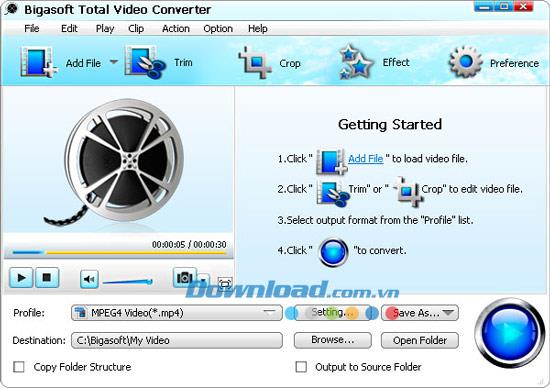 Bigasoft Total Video Converter 6.2.0.7269 - Professionelle Videokonvertierungssoftware