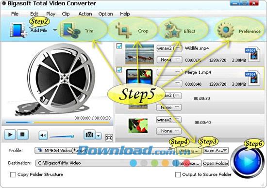 Bigasoft Total Video Converter 6.2.0.7269 - Logiciel de conversion vidéo professionnel