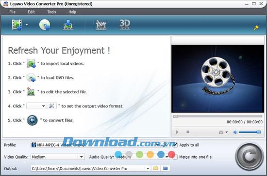 Leawo Video Converter Pro 6.0.0.1 - Convertisseur vidéo professionnel