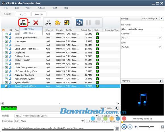 Xilisoft Audio Converter Pro 6.1.0 - Logiciel de conversion audio professionnel