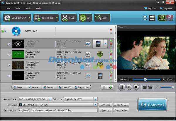 Aiseesoft Blu-ray Ripper 6.3.68 - Application professionnelle d'extraction de disques Blu-ray