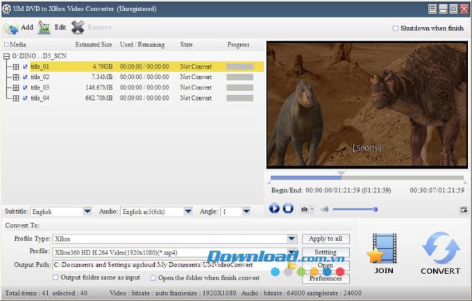 UM DVD to XBox Video Converter 2.2.1.9 - Convertir un DVD en XBox