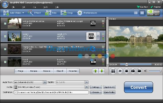 AnyMP4 MXF Converter 6.0.28 - Convertissez MXF en d'autres formats vidéo