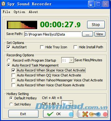 Spy Sound Recorder 3.27 - Logiciel d'enregistrement audio professionnel