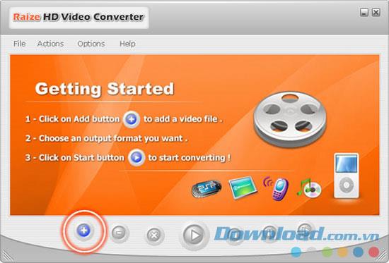 Raize HD Video Converter 3.10 - Convertir les formats vidéo en HD