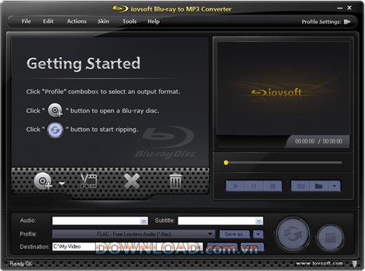 iovSoft Blu-ray to MP3 Converter - Convertir Blu-ray en MP3