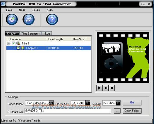 PackPal DVD to iPod Converter - Convertir un DVD en iPod