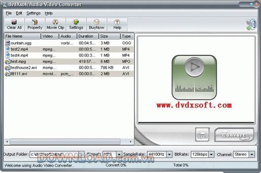 dvdXsoft Audio Video Converter - Konvertiert Video in Audio