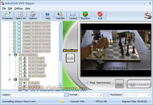 AdvdSoft DVD Ripper - L'outil d'extraction de DVD parfait
