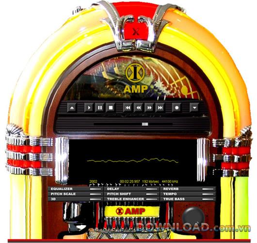 1X-AMP - Logiciel de lecture de musique avec skins et effets sonores
