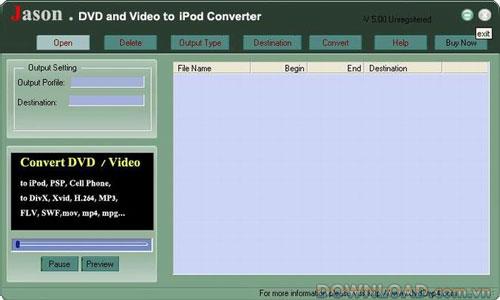 Jason DVD Video to Mac iPod Converter
