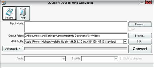 Convertisseur OJOsoft DVD en MP4