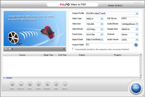 Convertisseur Plato Video vers PSP