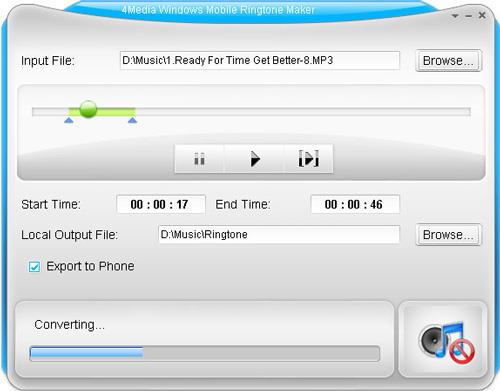 4Media Windows Mobile Ringtone Maker 4Media Windows Mobile Ringtone Maker