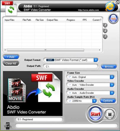 Abdio SWF Video Converter Abdio SWF Video Converter