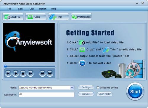 Convertisseur vidéo Anyviewsoft Xbox