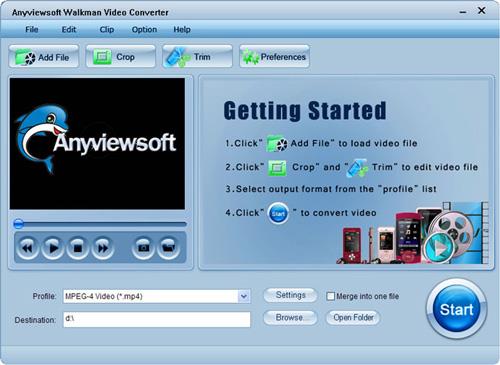 Convertisseur vidéo Anyviewsoft Walkman