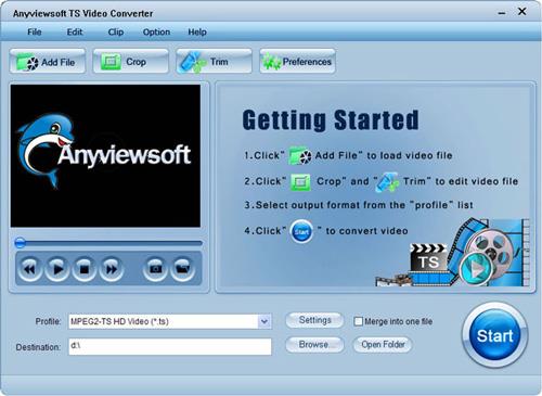 Convertisseur vidéo Anyviewsoft TS