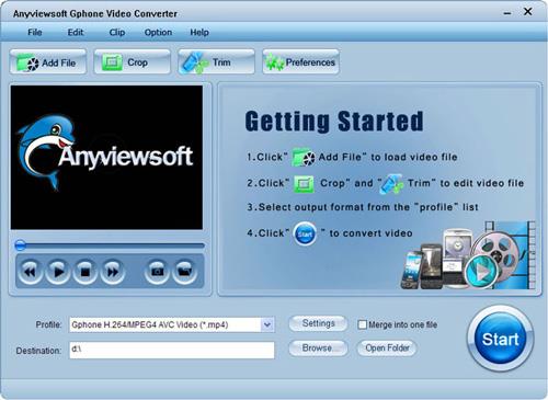 Convertisseur vidéo Anyviewsoft Gphone