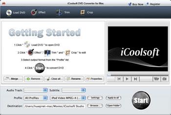 iCoolsoft DVD Converter für Mac