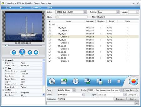 Joboshare DVD zu Handy Konverter Joboshare DVD zu Handy Konverter
