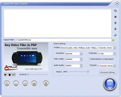Apollo PSP Video Converter 4.0.9